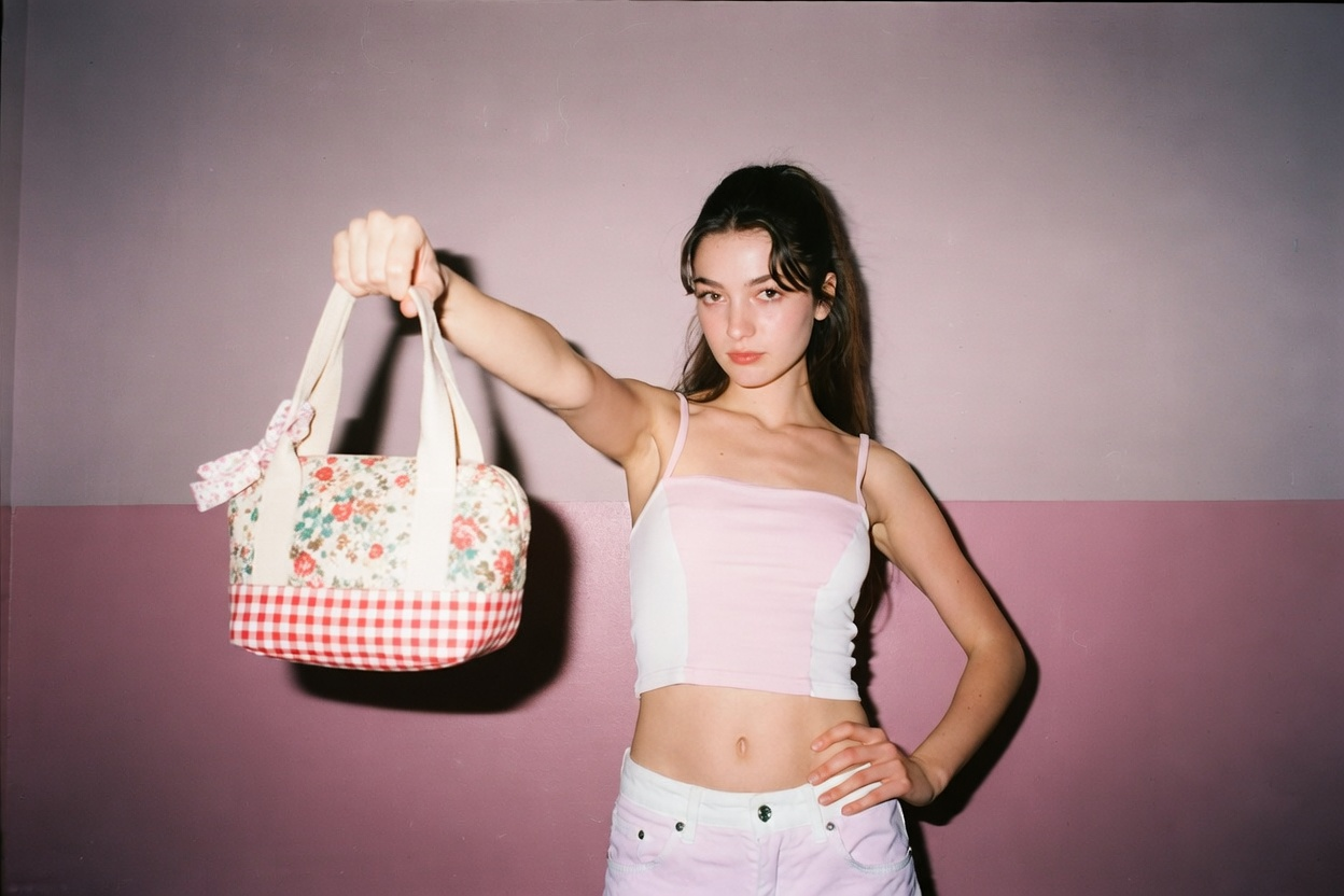 Handmade boutique bag by Little Shabby Patch