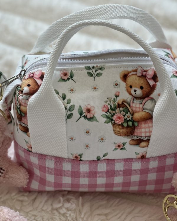Girls mini Teddy Bear duffle bag